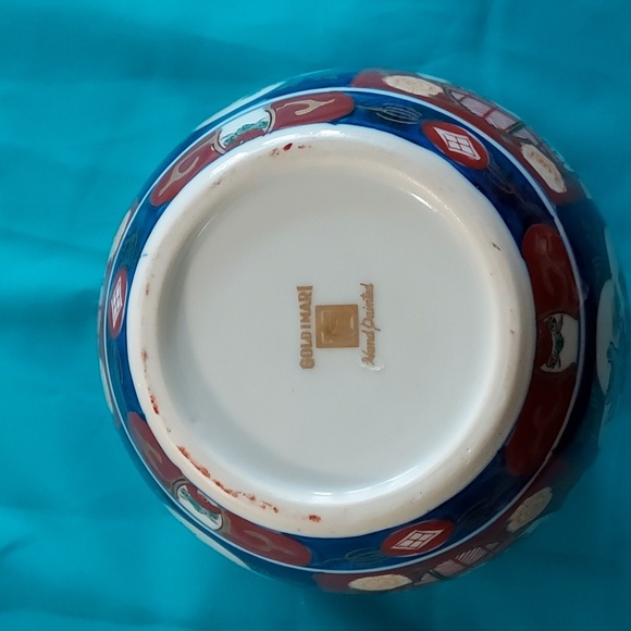 VINTAGE Gold Imari Porcelain  Bowl/Vase - Picture 3 of 8